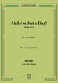 Ah, Love, but a Day!, Op.44 No.2, in e flat minor Vocal Solo & Collections sheet music cover